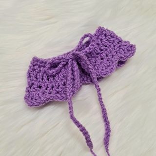 Dolls Crocheted Shawl - Purple