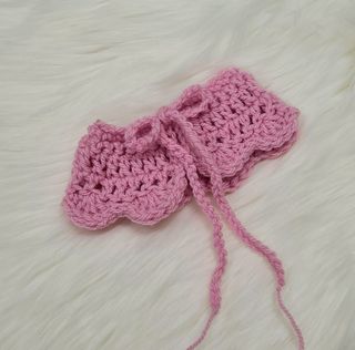 Dolls Crocheted Shawl - Pink