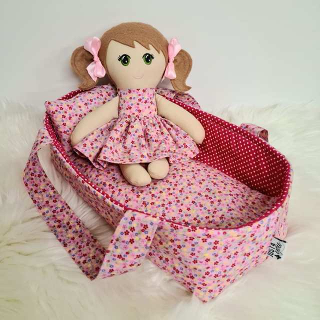 Little Sister Doll Renae with matching Carry Cot