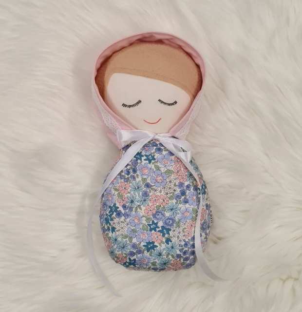 Cuddle Baby Doll - Pink Bonnet
