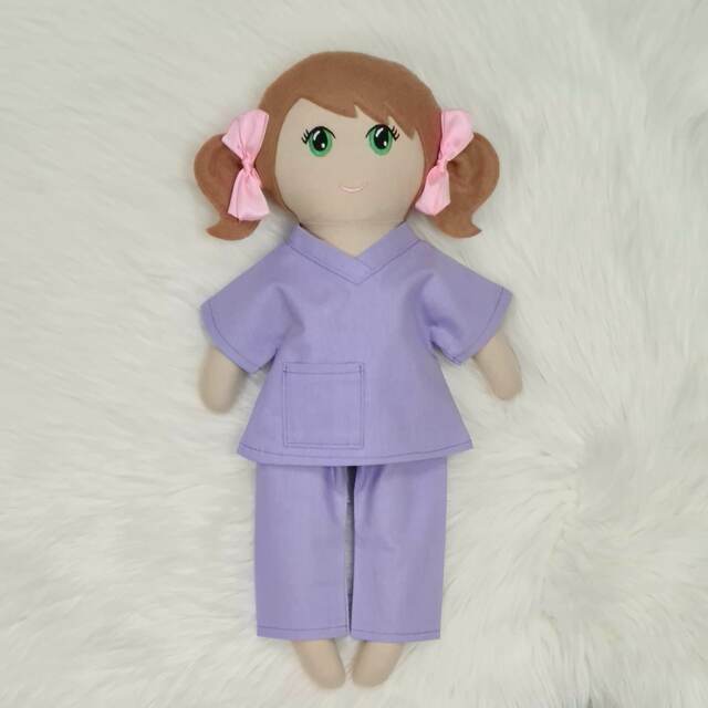 Dolls Scrubs Outfit - Purple